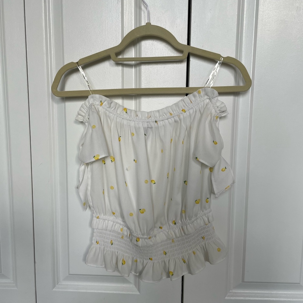Blashe white off the shoulder top